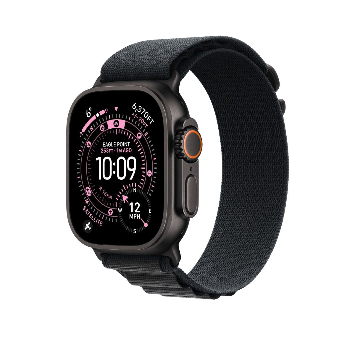 Apple Watch Ultra 3 5G 49mm Black Titanium Case with Black Alpine Loop S MF0Q4