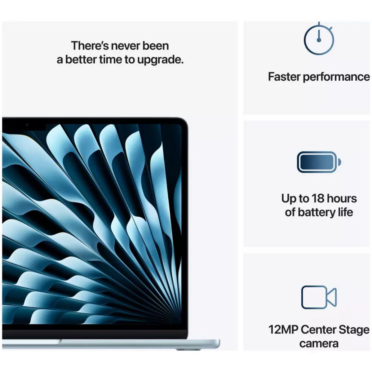 Apple MacBook Air 13.6inch (2025 M4) 16+256GB - Sky Blue MC6T4