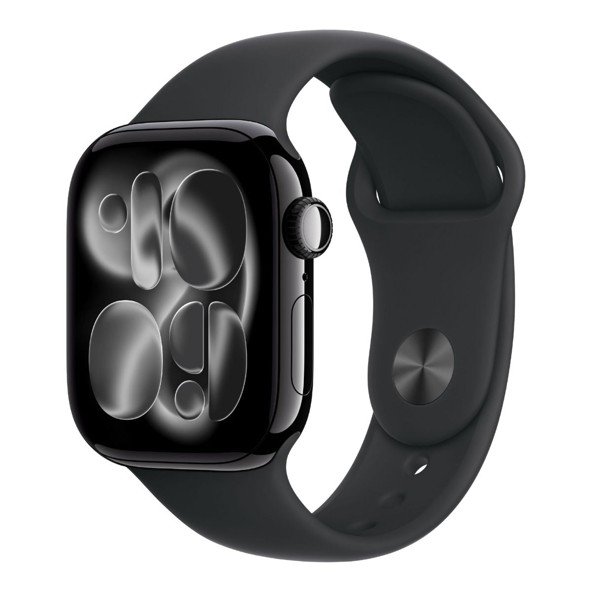 Apple Watch Series 11 GPS 42mm Jet Black Aluminium Case with Black Sport Band M/L MEQU4