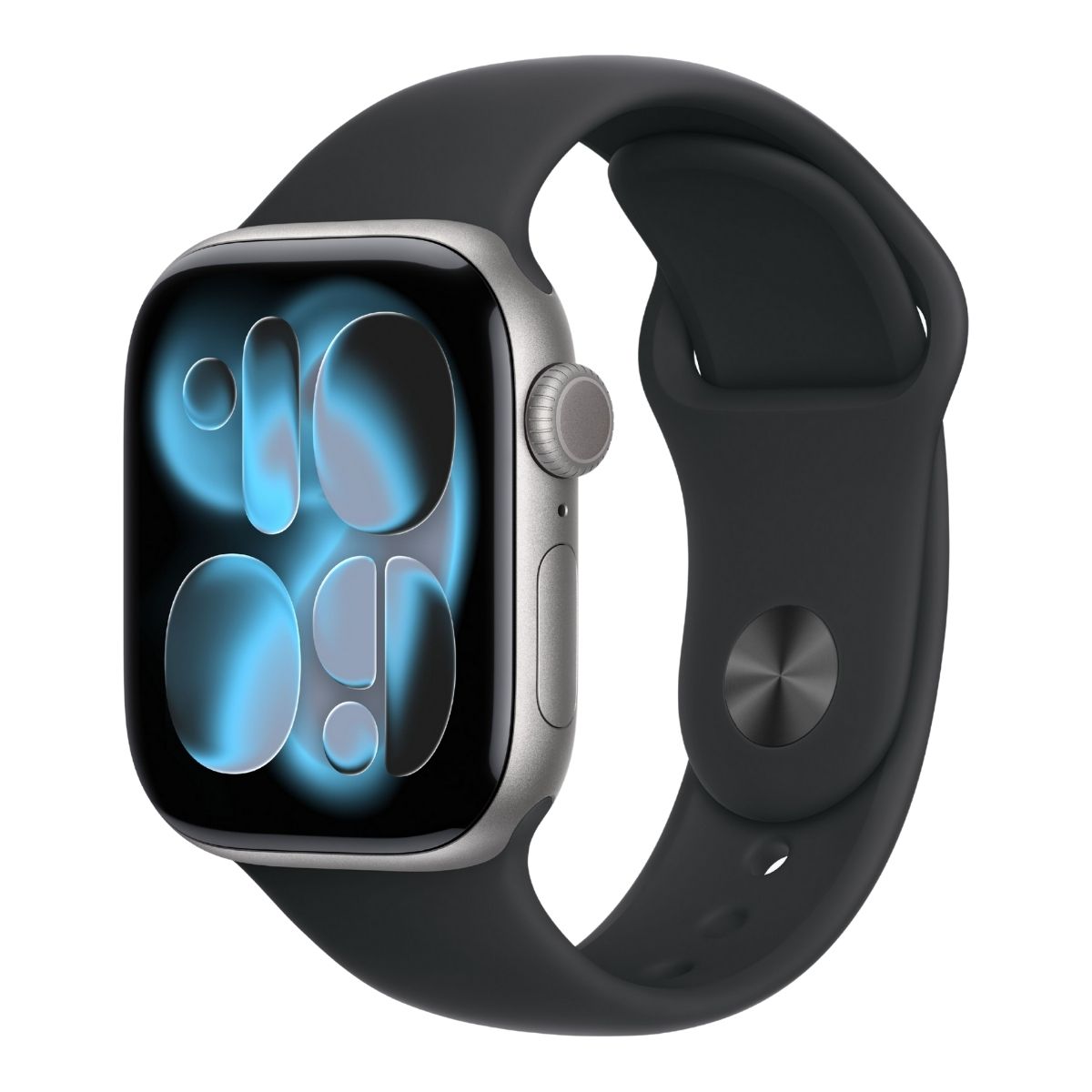 Apple Watch Series 11 GPS 42mm Space Grey Aluminium Case with Black Sport Band S/M MEQW4