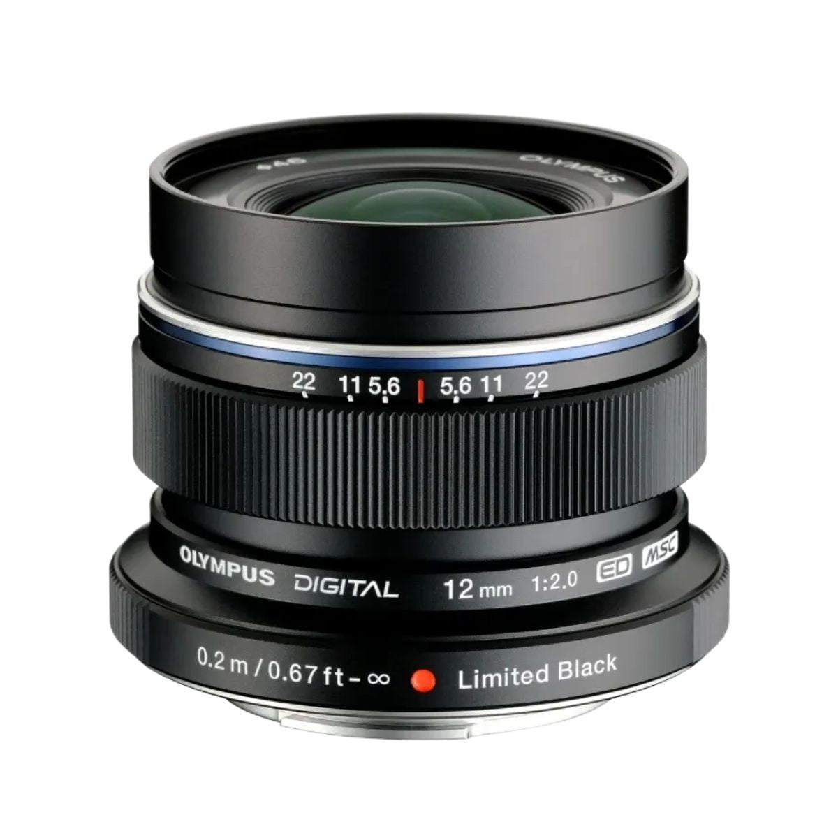 Olympus M.ZUIKO DIGITAL ED 12mm F2.0 Lens - Black