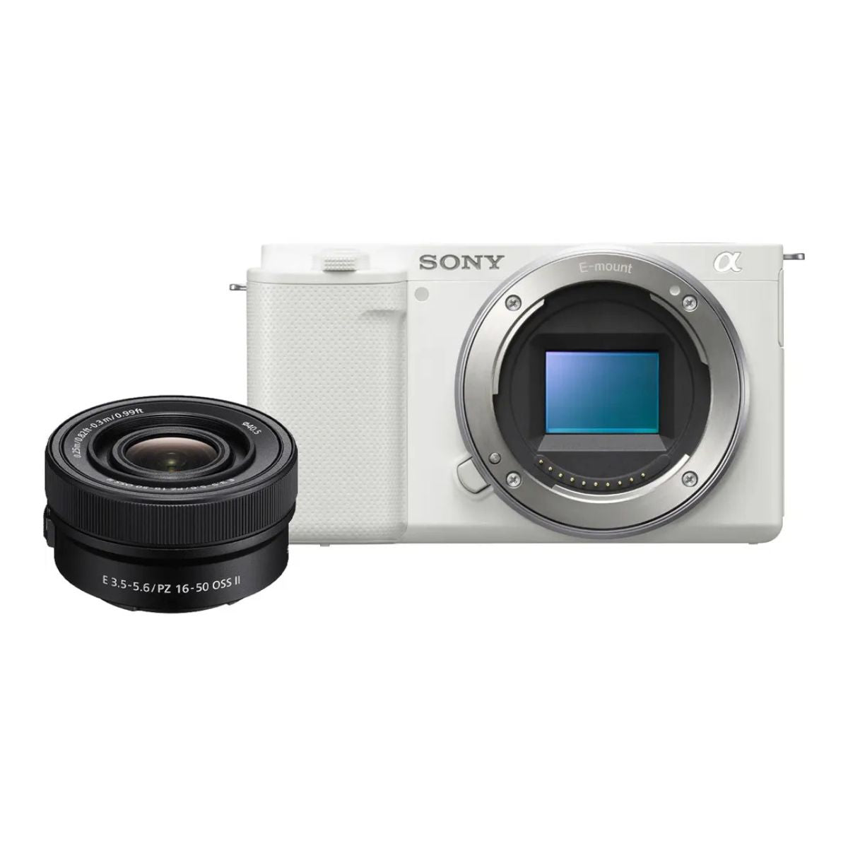 Sony ZV-E10 VLOG Camera with 16-50 II Lens - White
